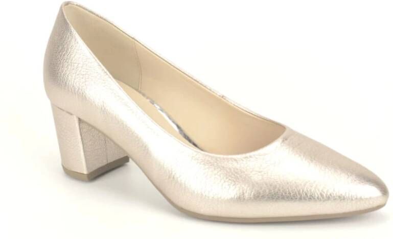 Gabor PlatinePumps. 5 cm Geel Dames