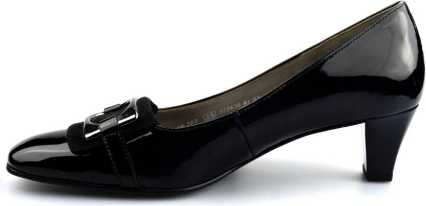 Gabor Zwarte Leren Pumps Black Dames