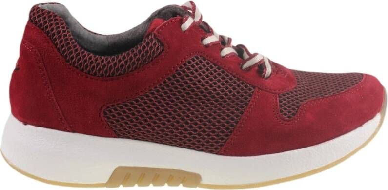 Gabor rollingsoft sensitive 76.946.48 dames rollende wandelsneaker rood