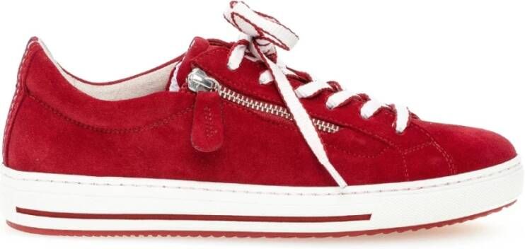 Gabor Rode Instap Sneakers Red Dames