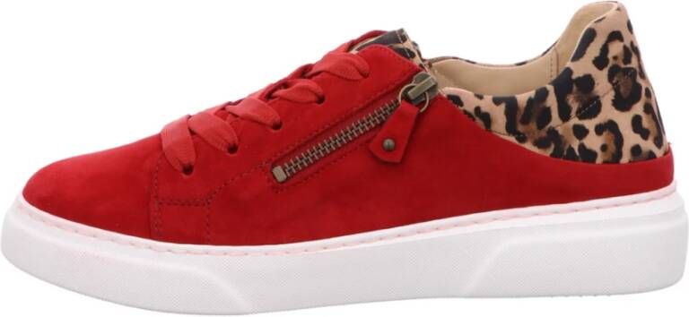 Gabor Rode Sneakers Red Dames