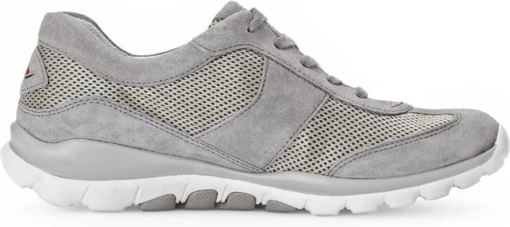 Gabor Rollende Sneaker Grijs Suède Leer Gray Dames