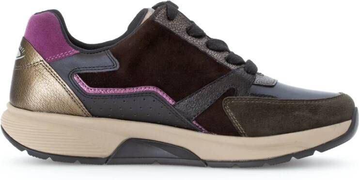 Gabor Rollende sneaker Zwart mix Multicolor Dames