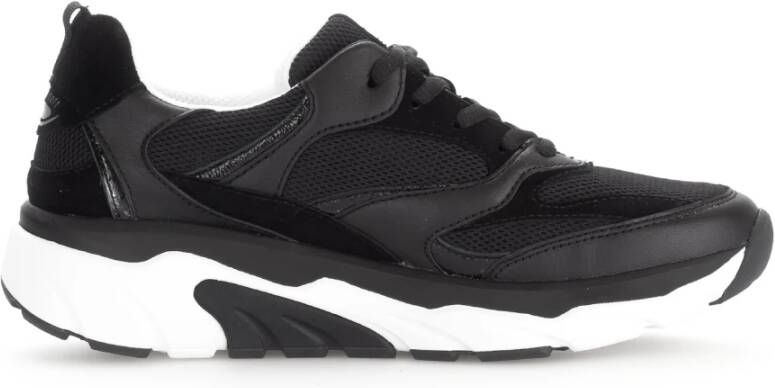 Gabor Rollende wandelsneaker Zwart Black Dames