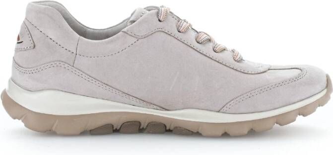 Gabor rollingsoft sensitive 46.965.31 dames rollende wandelsneaker beige