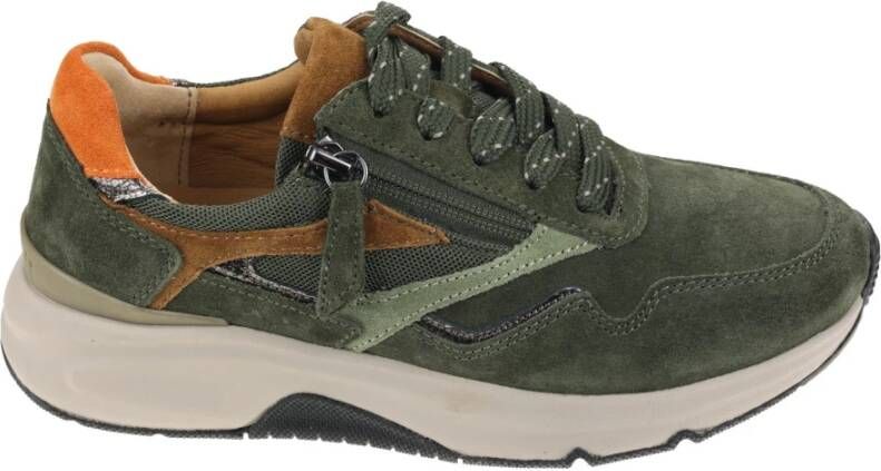 Gabor Rollingsoft Walking Sneaker Green Dames