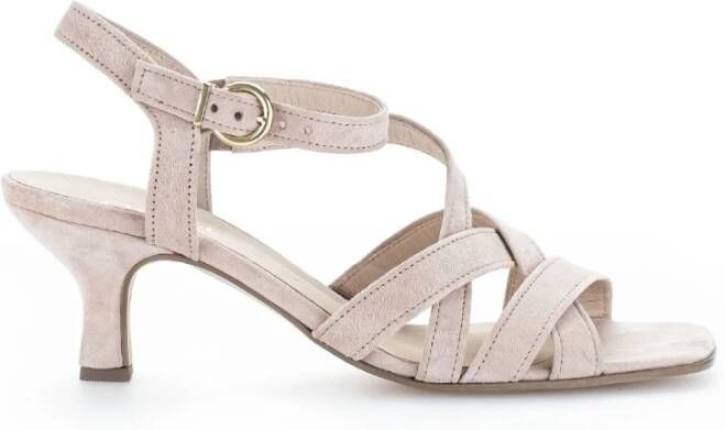 Gabor Roze Suède Zomer Sandalen Pink Dames