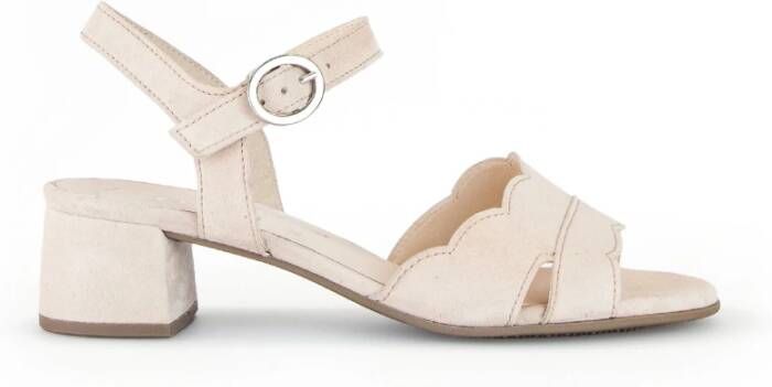 Gabor Roze Velours Kruisband Sandalen Pink Dames