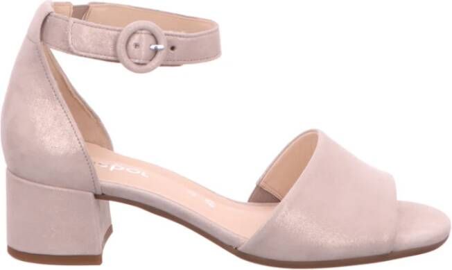 Gabor Sandaal in beige leer Beige Dames