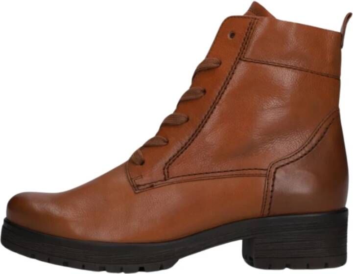 Gabor Stijlvolle Cognac Veterboots Brown Dames