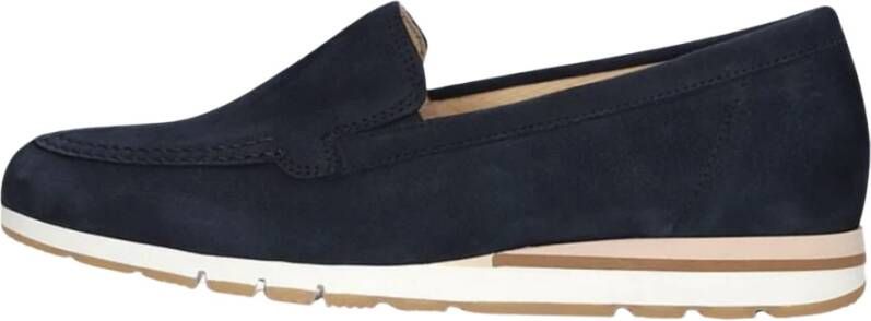 Gabor Stijlvolle Loafers met Elastische Inzetstukken Blue Dames