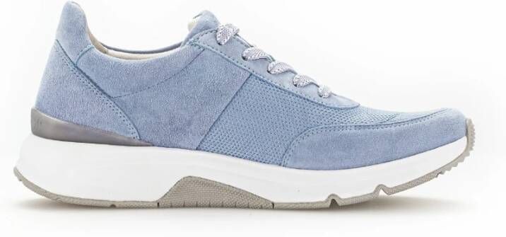 Gabor Stijlvolle Walking Sneaker Blauw Blue Dames