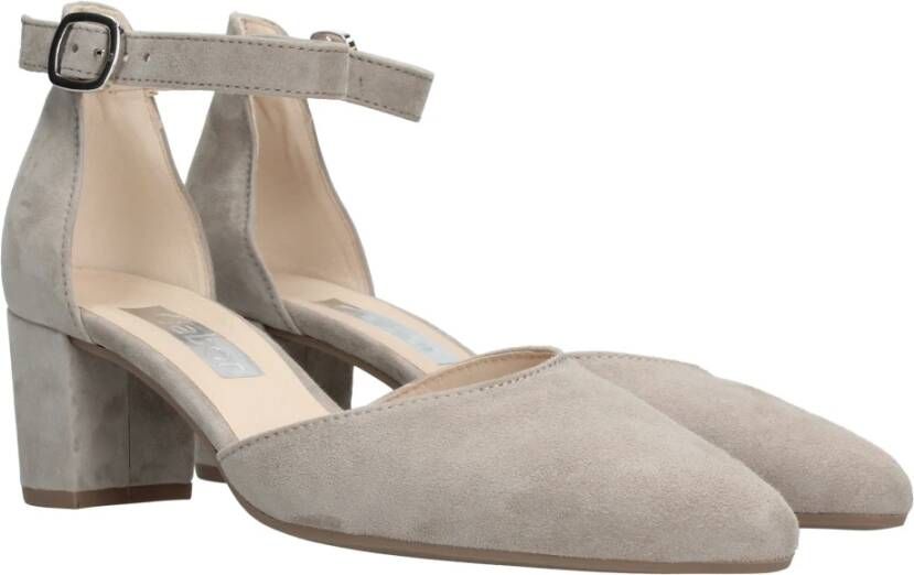 Gabor Suède Taupe Pump met 6cm Hak Beige Dames