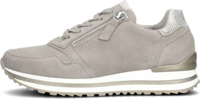 Gabor Taupe Lage Sneaker 528 Comfort Collectie Beige Dames