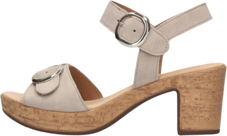 Gabor Taupe Sandaal 764.1 Stijlvol Comfort Beige Dames