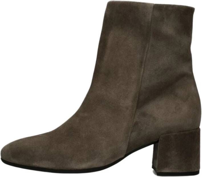 Gabor Taupe Suède Enkellaars Comfort Stijl Brown Dames