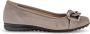 Gabor Taupe Velvet Ballet Flats Beige Dames - Thumbnail 1