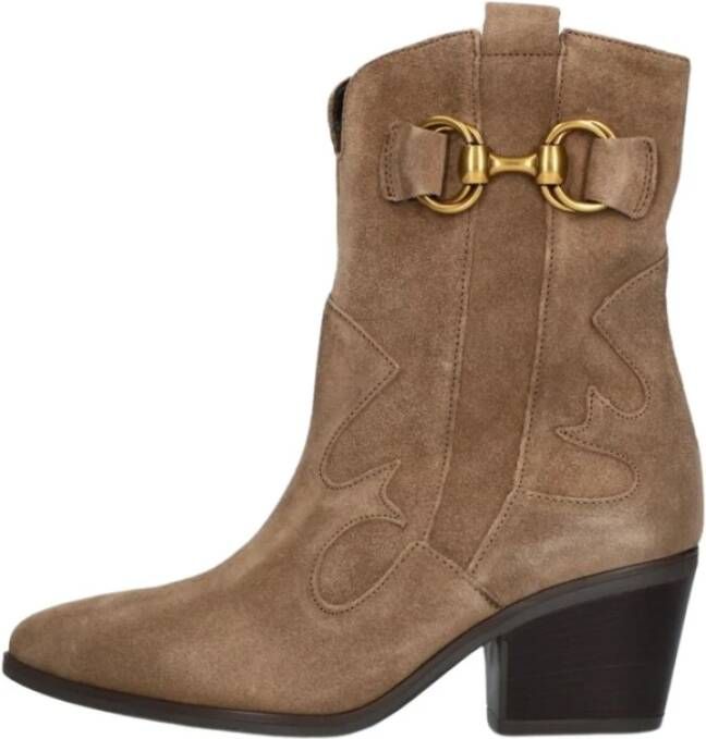 Gabor Trendy Cowgirl Laarzen met Luxe Uitstraling Beige Dames