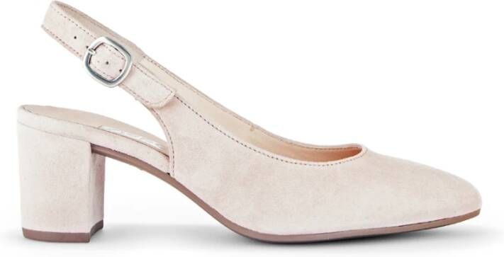 Gabor Velours Leren Slingback Roze Schoenen Pink Dames