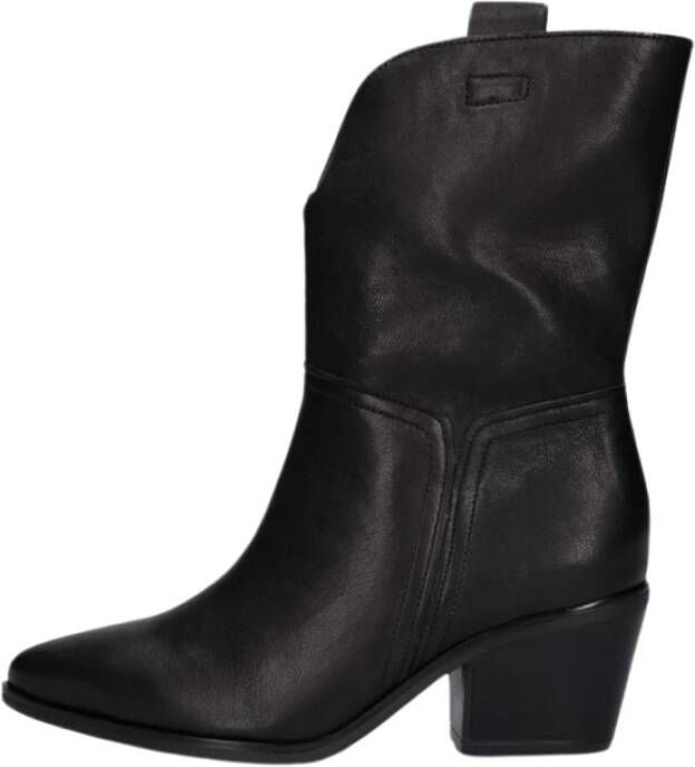 Gabor Western Style Leren Laarzen Black Dames