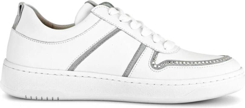 Gabor Wit Leren Lage Sneakers White Dames