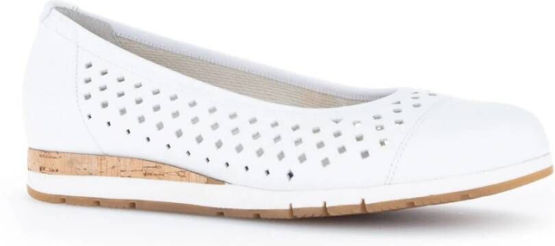 Gabor Witte Casual Veterschoenen White Dames