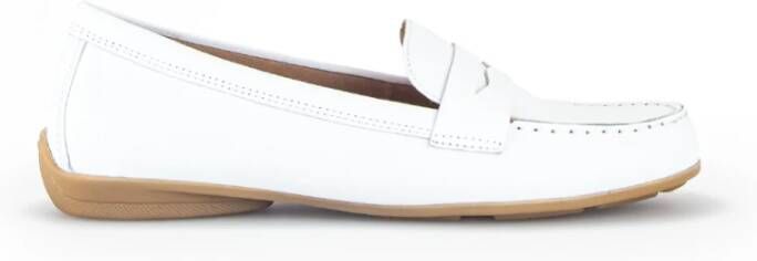 Gabor Witte Leren Mocassins Instappers White Dames