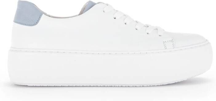 Gabor Witte Leren Moderne Sneakers White Dames