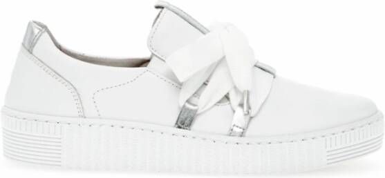 Gabor Witte Leren Sneakers White Dames