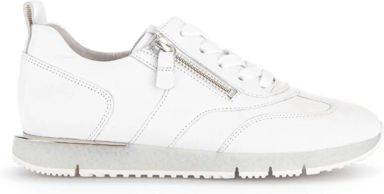 Gabor Witte Leren Sneakers White Dames