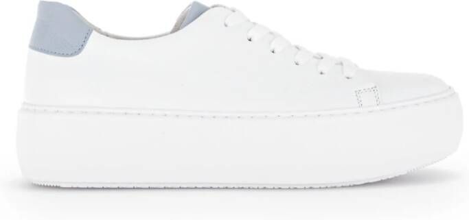 Gabor Witte Leren Sneakers White Dames