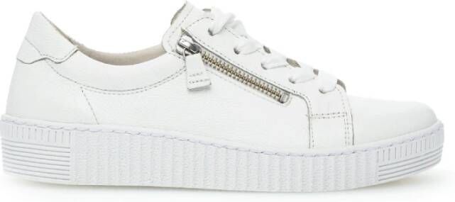 Gabor Witte Leren Sneakers White Dames