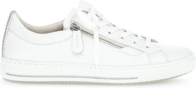 Gabor Witte Leren Dames Sneaker Makkelijk aan te trekken White Dames