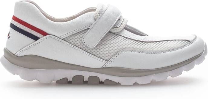 Gabor Witte Textiel Sneaker Hybrid Velcro White Dames