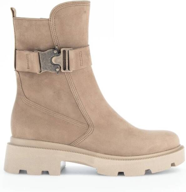 Gabor Zand Nubuck Mid Boot Beige Dames