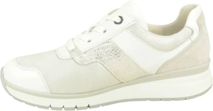 Gabor Zilver Runner Stijlvolle Sportschoenen White Dames