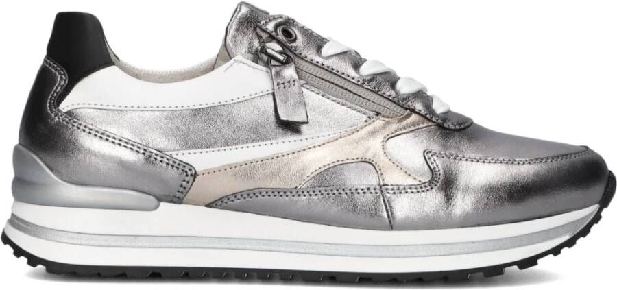 Gabor Zilveren Lage Top Sneakers Model 526 Gray Dames