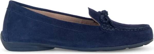 Gabor Zomer suède loafers Blue Dames