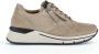 Gabor Zwarte Fluwelen Basket Schoenen Beige Dames - Thumbnail 3