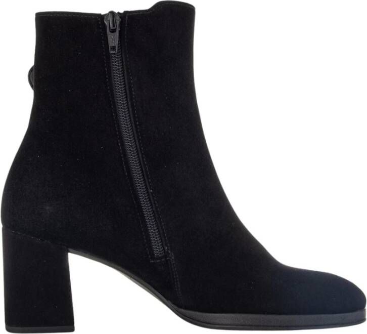 Gabor Zwarte Gesloten Booties Enkellaarzen Black Dames