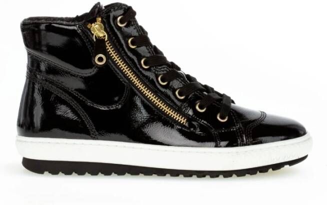 Gabor Zwarte hoge sneakers Black Dames