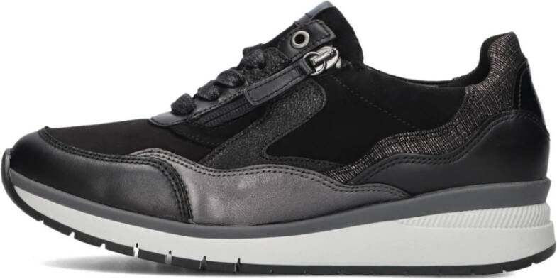 Gabor Zwarte Lage Sneakers 306 Black Dames