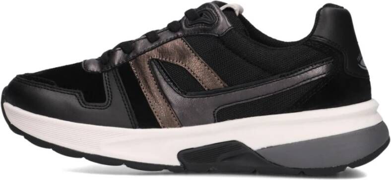 Gabor Zwarte Lage Stijlvolle Sneakers Black Dames