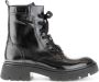 Gabor Zwarte lakleren veterschoenen Black Dames - Thumbnail 1