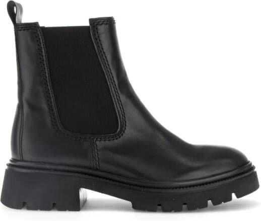 Gabor Zwarte Leren Chelsea Boots Black Dames - Foto 3