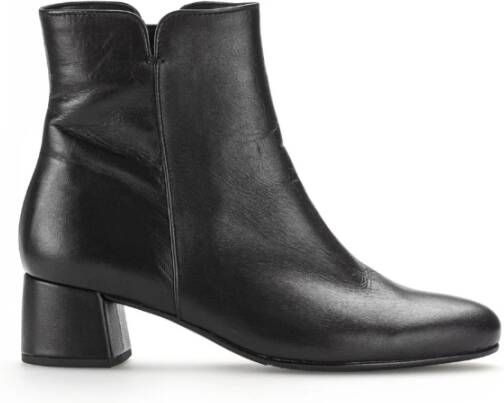 Gabor 680.3 Enkellaarsjes Enkelboots met rits Dames Zwart