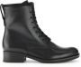 Gabor Zwarte leren nubuck veterlaarsjes Black Dames - Thumbnail 1