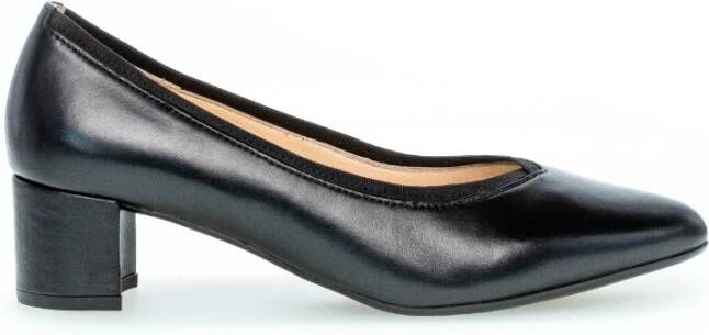 Gabor Zwarte Leren Pumps Black Dames