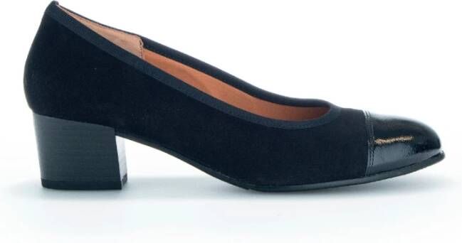 Gabor Zwarte Leren Pumps Black Dames