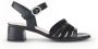 Gabor Zwarte Leren Sandalen Black Dames - Thumbnail 1